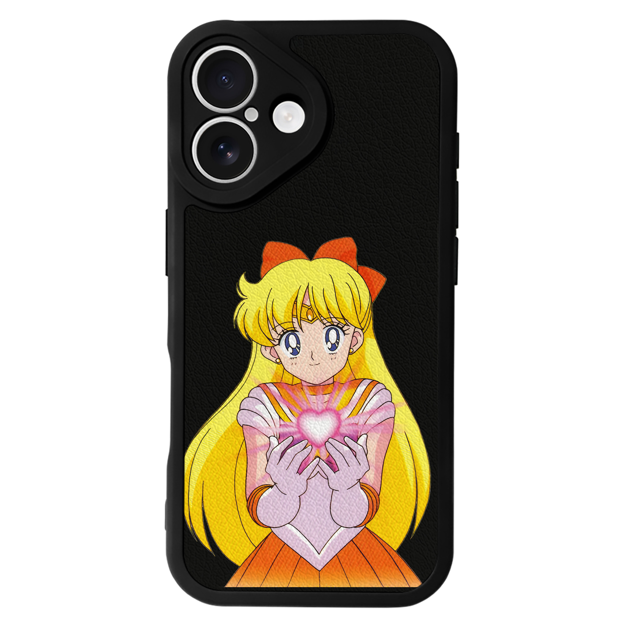 （画像用） 美少女戦士セーラームーン 愛野 美奈子 あいの みなこ Sailor Moon Aino Minako 【iPhone 16シリーズ対応】シリコンスマホケース（レザー調） 材質：シリコン